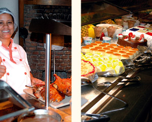 das dominikanische Buffet