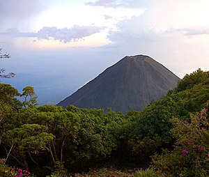 Blick auf den 1957 erloschenen Vulkan Izalco vom Nationalpark Cerro Verde  N.Bruhn/CariLat 