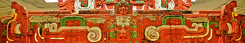 Maya-Tempel Rosalila - der Tempel der Sonne - im Museo de Escultura Maya de Copan Maya-Tempel Rosalila - der Tempel der Sonne - im Museo de Escultura Maya de Copan